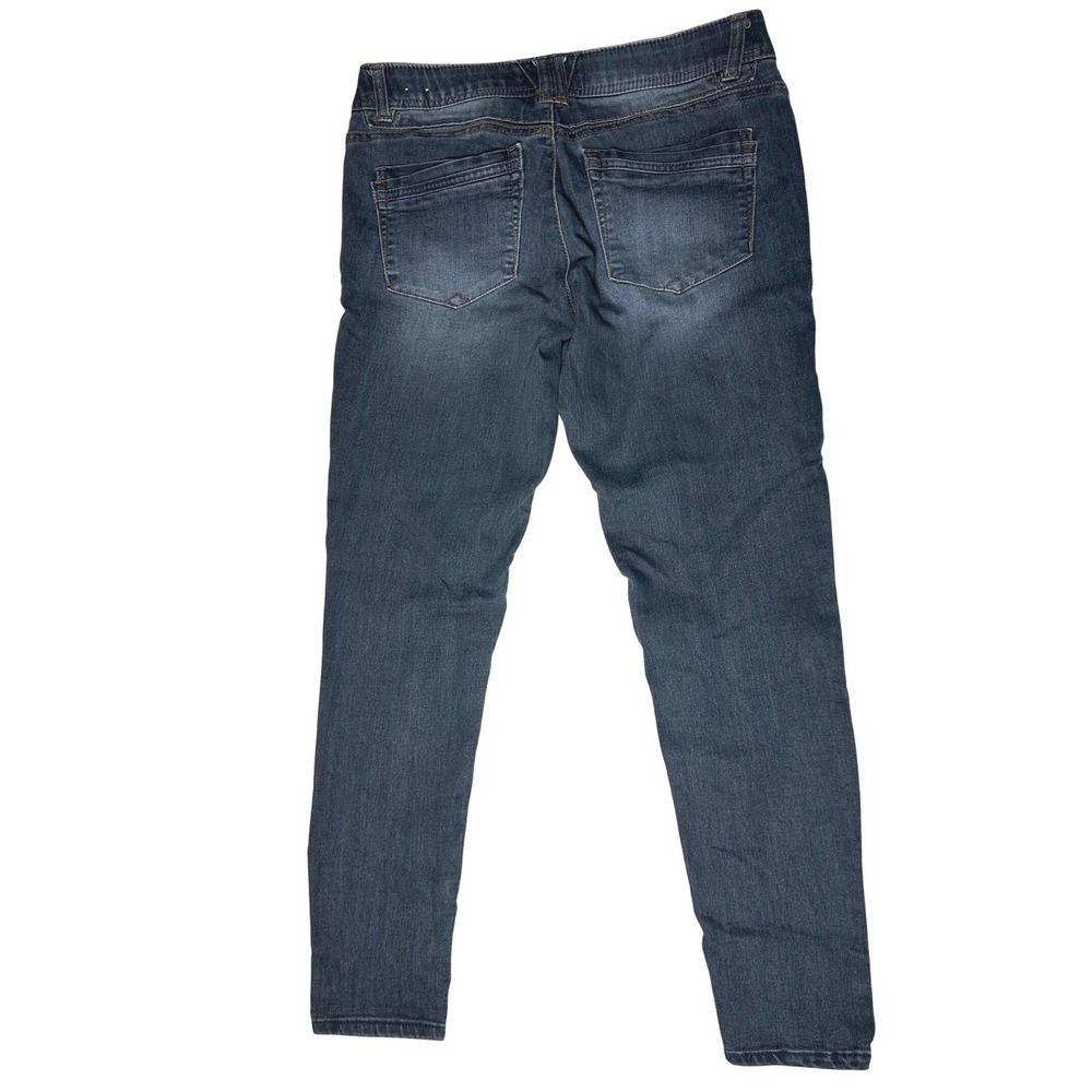 Democracy Ab Technology Skinny Jeans Womens 4 Dark Wash Distressed Stretch - Picture 3 of 8